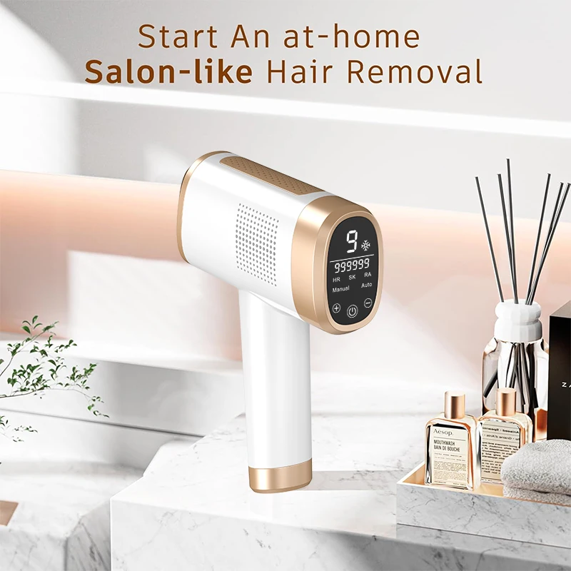 Electric Handheld Full Body Skin Rejuvenation 530nm Pulsed Light Hair Removal Skin Tightening High Energy Ice Cool Home Use