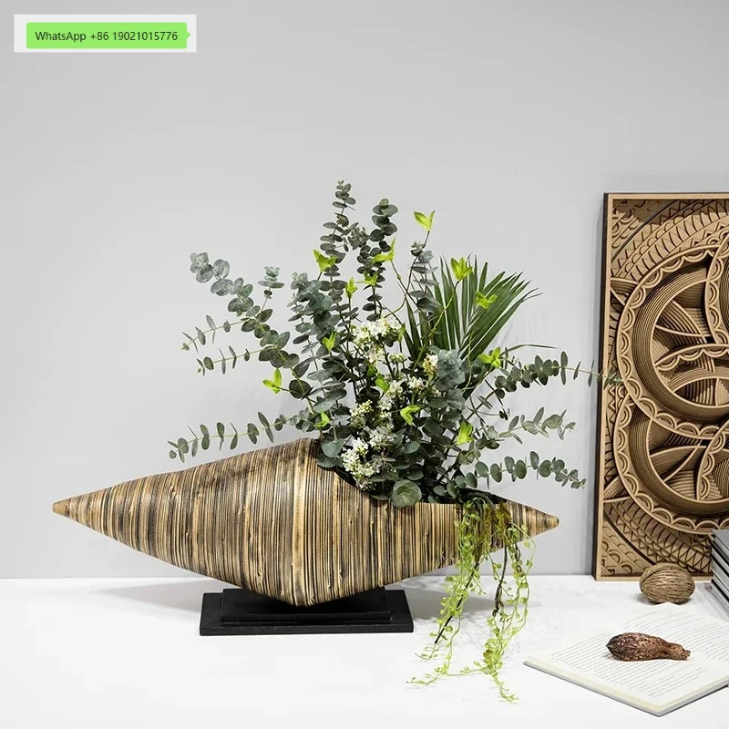 TT Jingquan Bedroom Bamboo Artwork Personality Club Crafts Southeast Asian Designer Home Decoration Room Ornaments