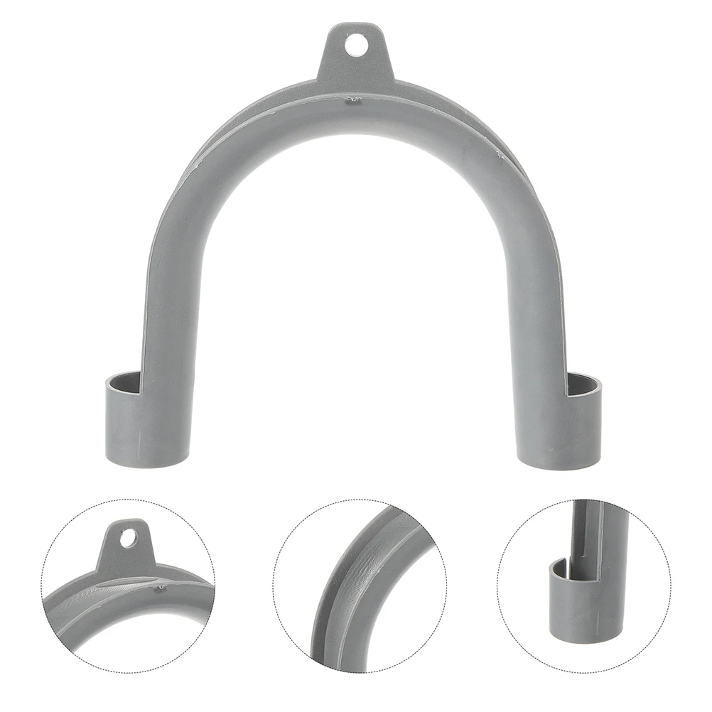 

2pcs Washing Machine Drain Pipe Hooks U Shaped Bracket Support Hose Guide Assembly Parts Accessories Clothes Washer Drain Hose