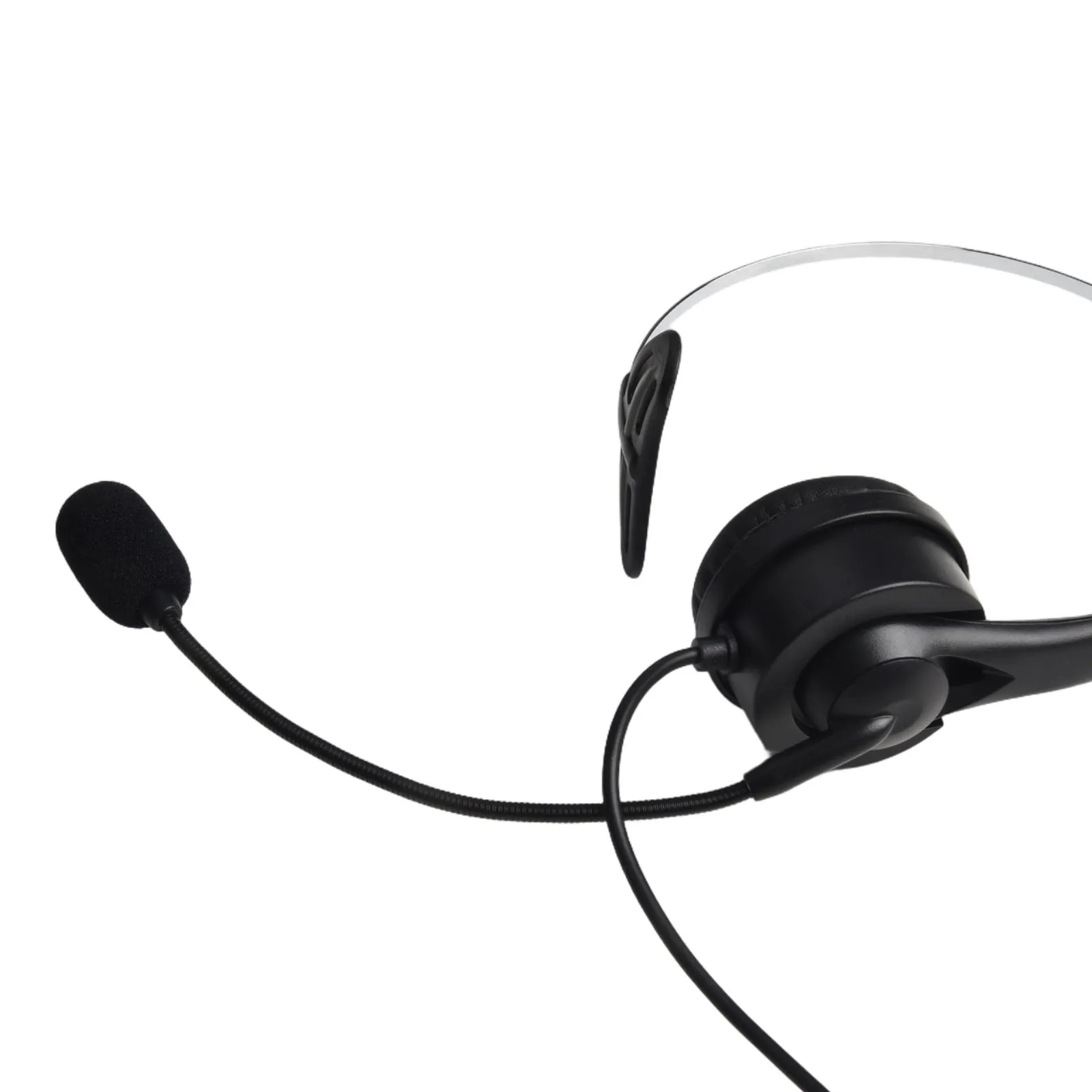 Blue-tooth 5.3 Wireless Headset With Mic 65H Worktime Noise Cancelling Mute Button With Charging Base For Customer Service