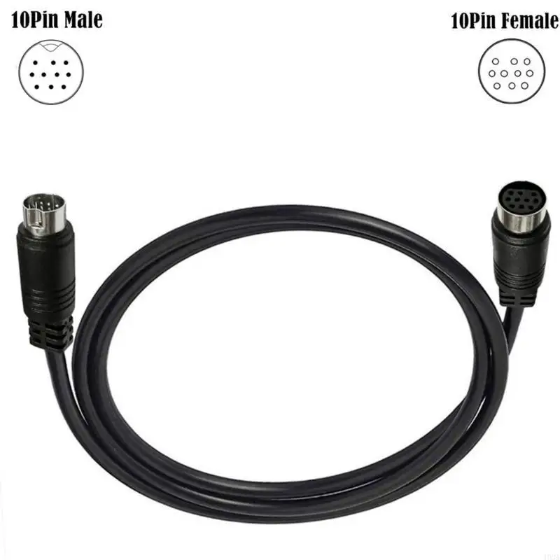 193A 3/1.5/1/0.5m S-video Cable Male to Female 10Pin Mini DIN Computer Connector Cable For Projector VCR DVD Nickel Plated