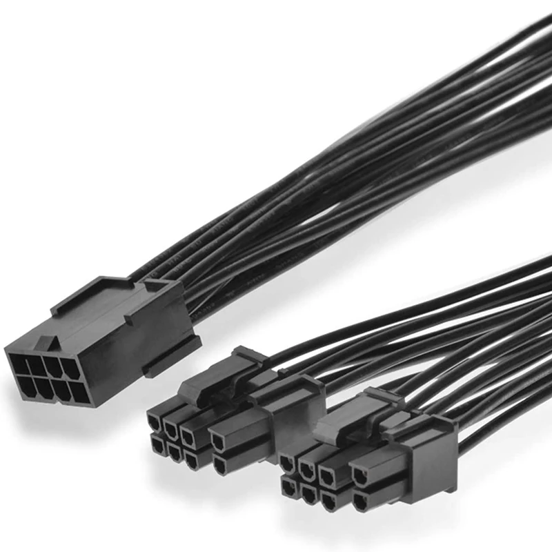 8 Pin PCI-E To 2 PCI-E 8 Pin (6+ 2)Pin Power Cable,Splitter PCI Express Graphics Card Connector PC Power Cable