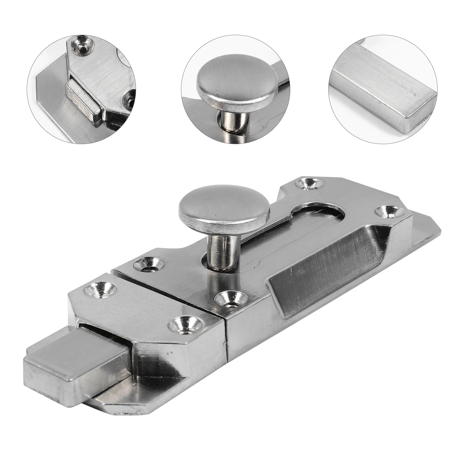 

2Pcs Zinc Alloy Sliding Door Bolt Lock Durable Rustproof Safety Lock for Bathroom Gate Window Security Security Locks
