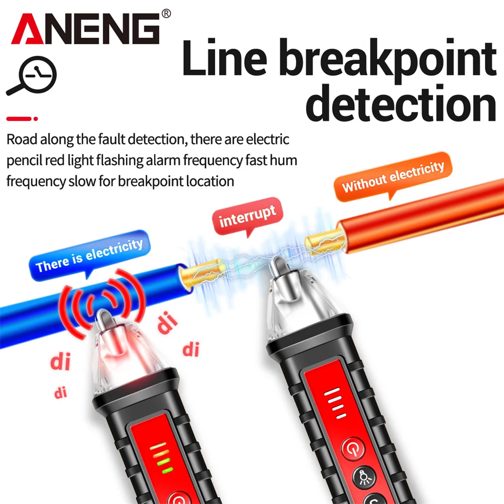 ANENG VD802/VD806 Smart Non-contact Digital Test Pen New Arrival AC Voltage 12-1000V Detectors Current Electric Sensor Tester