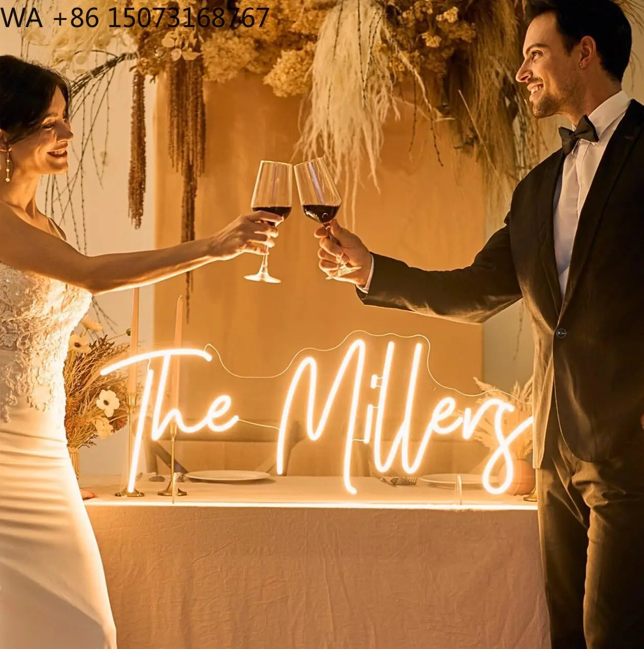 Hot Selling Customized Letter LED Neon Sign Wall Decoration for Advertising for Wedding Beauty Business Events Birthday Parties