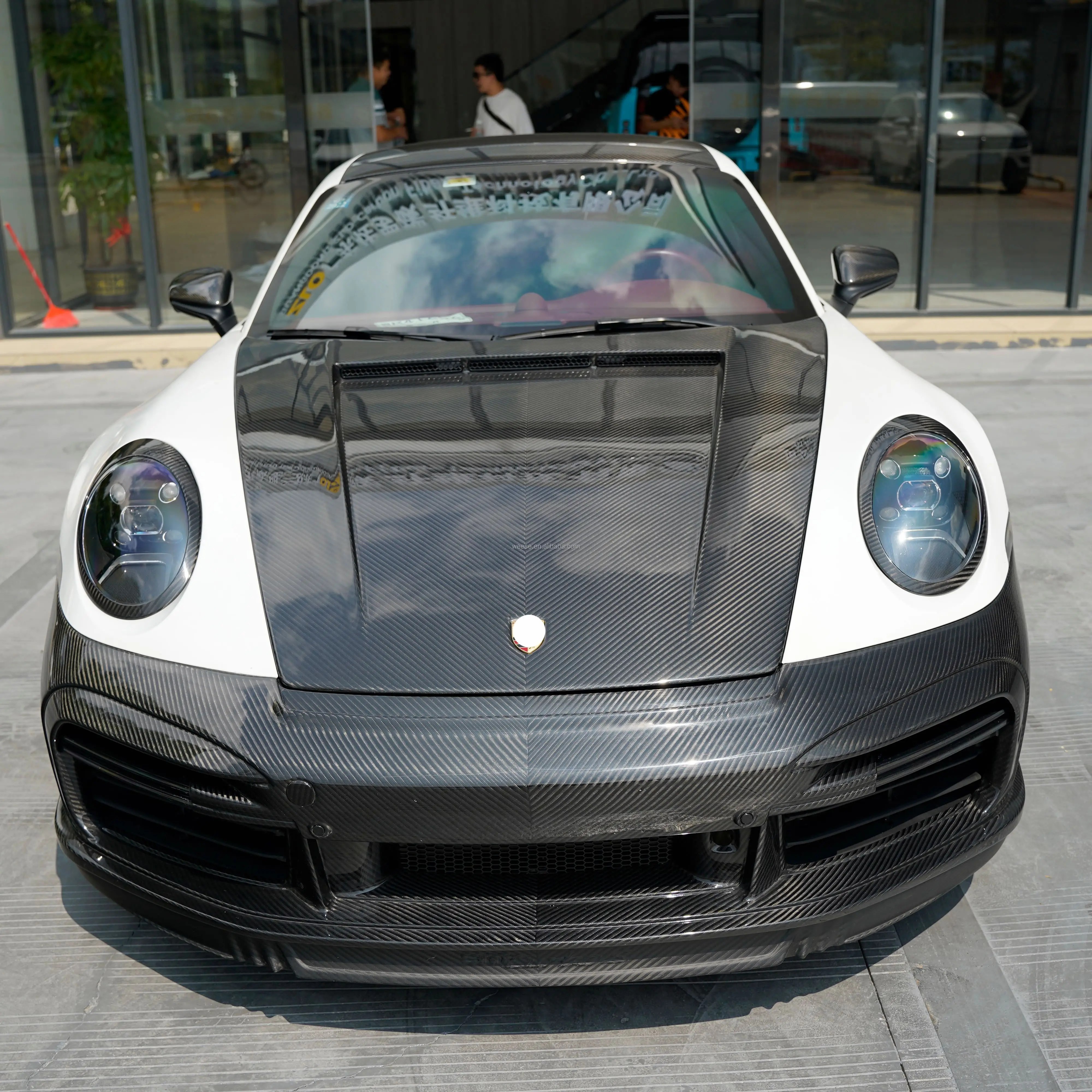 

WEESE Hot selling Dry Carbon Fiber TC Style Engine Hood For Porsche 992 Carrera Carrera S Turbos