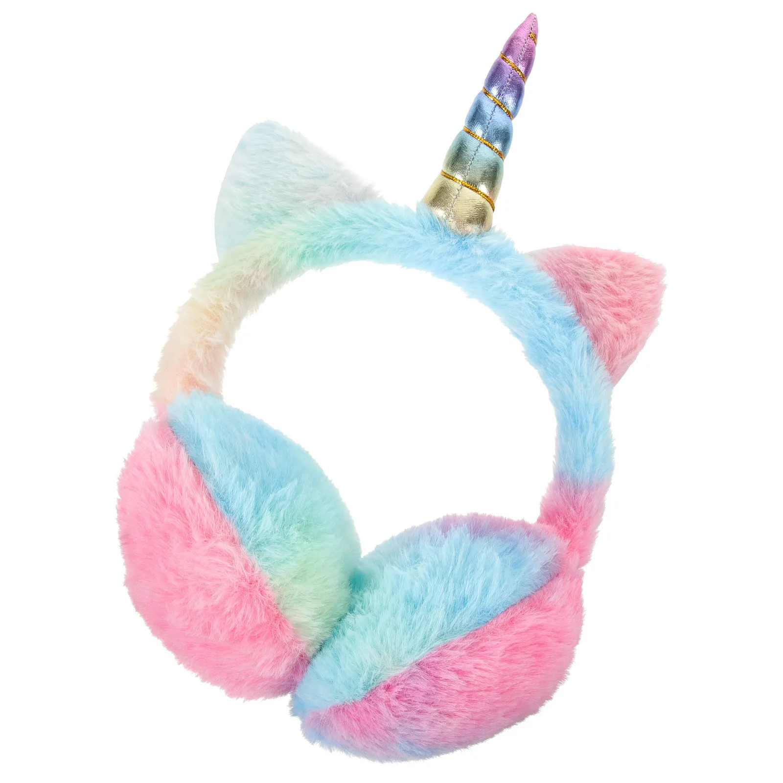 عصابة رأس دافئة للأذنين على شكل وحيد القرن لحماية الأذن في الشتاء وخفيفة الوزن ومريحة للنساء عصابة رأس شتوية للأذنين