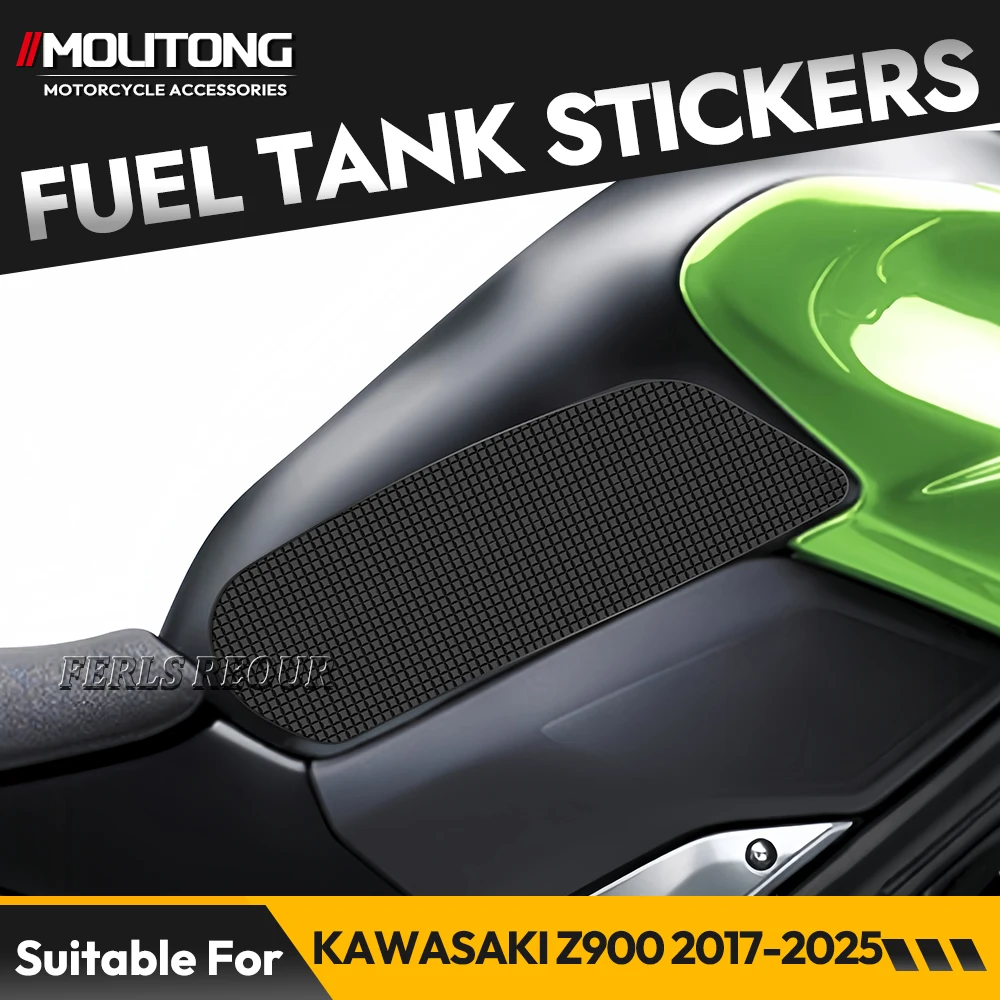 

No-Residue Silicone Gas Tank Sticker for KAWASAKI Z900 2017-2025 Motorcycles Fuel tank protective sticker