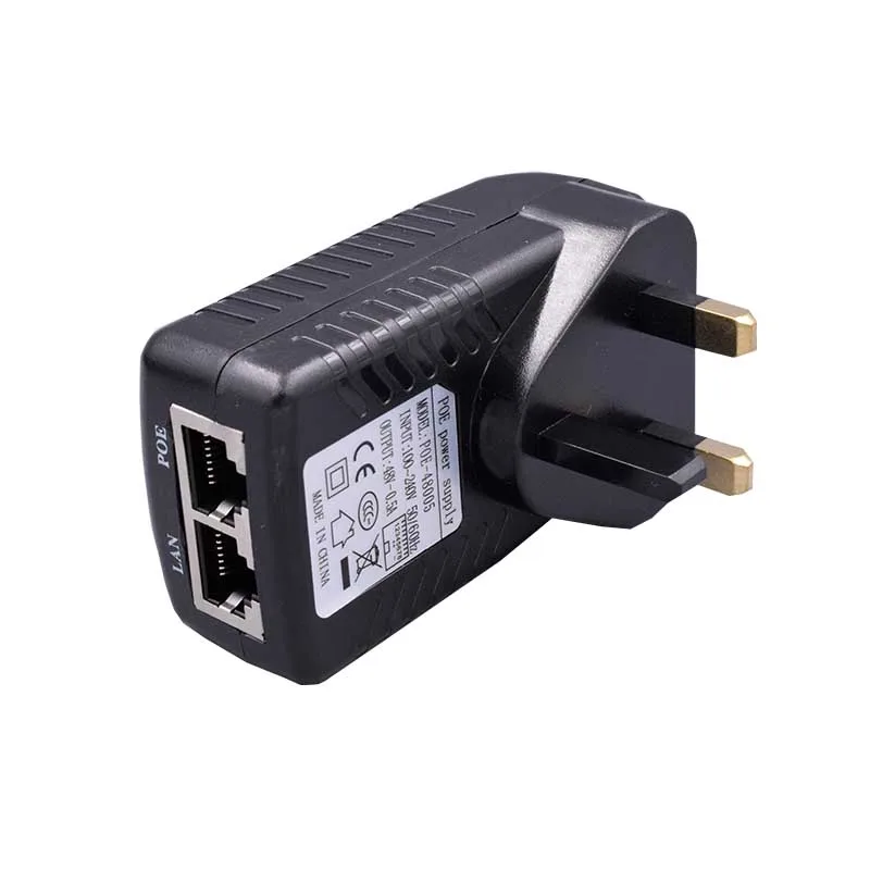 48 в 0,5 А 24 Вт POE настенная розетка Poe инжектор Ethernet адаптер CCTV IP-камера PoE источник питания для телефона US EU AU UK вилка