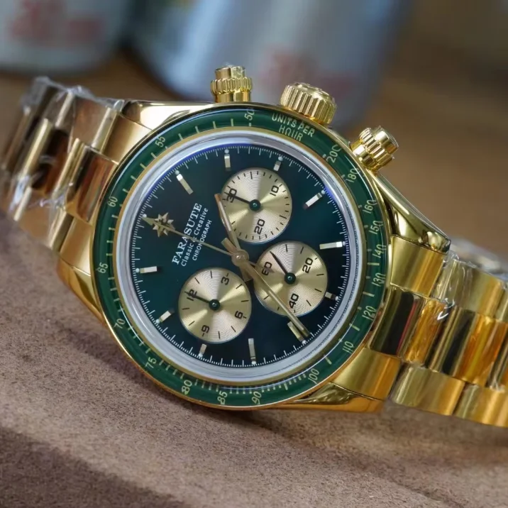 FARASUTE Men Automatic Watch C - Chronograph Flyback Watch recension och pris