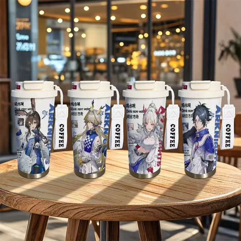 "Arknights" insulated cup peripheral 'Amiya Zuole Shu' children's large-capacity student stainless steel straw water cup - Detail 1