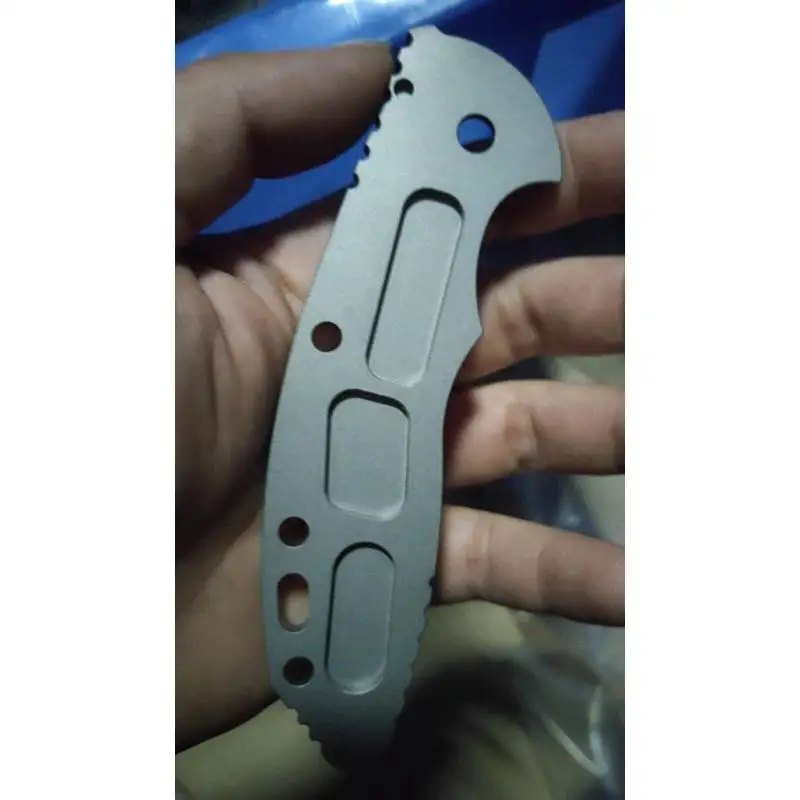 Imagem -02 - Custom Titanium Alloy Knife Handle Escalas para Rick Hinderer Xm18 35 Facas Acessórios Faça Você Mesmo pc