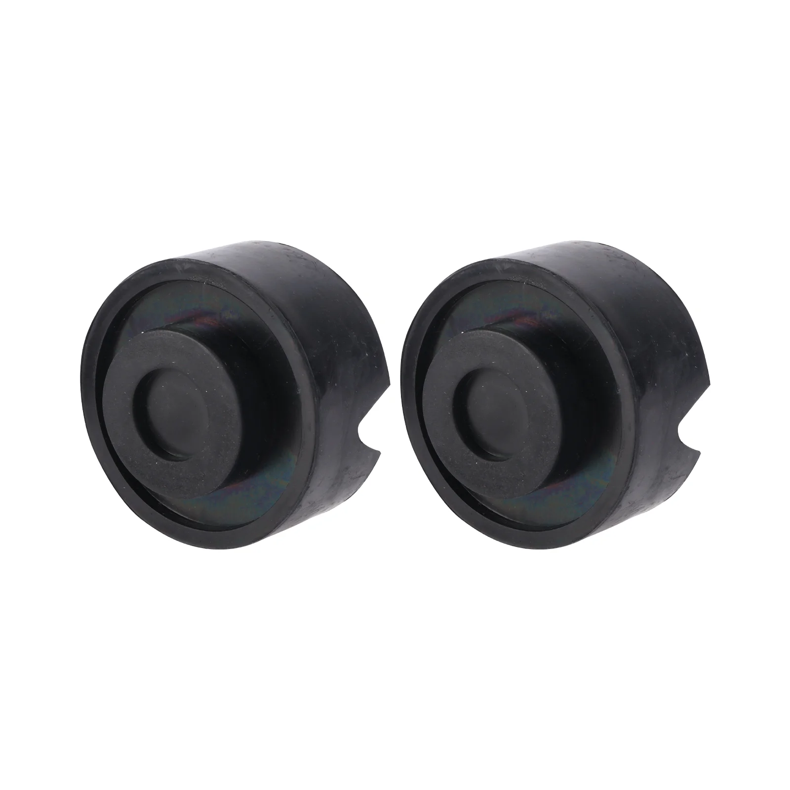 

2 pcs Floor Jack Pad Reinforced Rubber Car Support Block RV Lift Black Slotted Fits Most Vehicles DIY Maintenance
