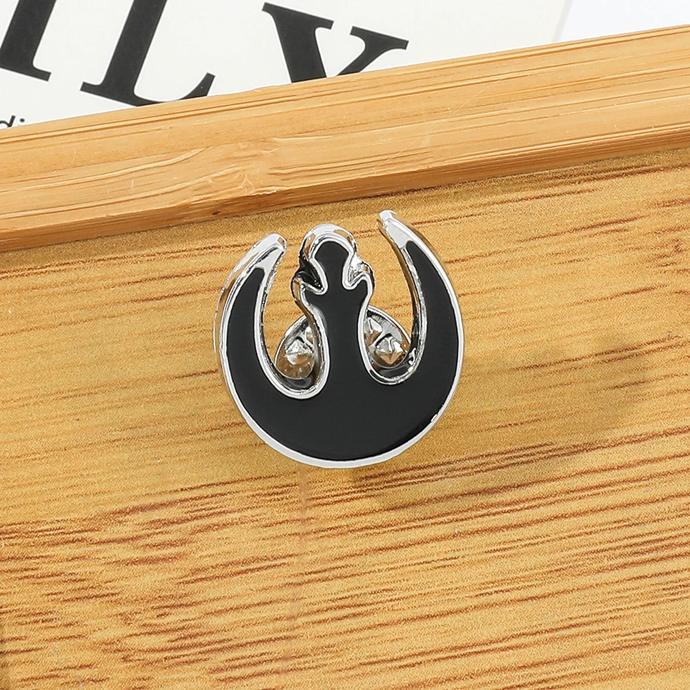 Star Wars Brooch Rebel Alliance Metal Black Badge Pin for Clothes Backpack Fashion Pin Accessory For Neutral Jewelry Gifts