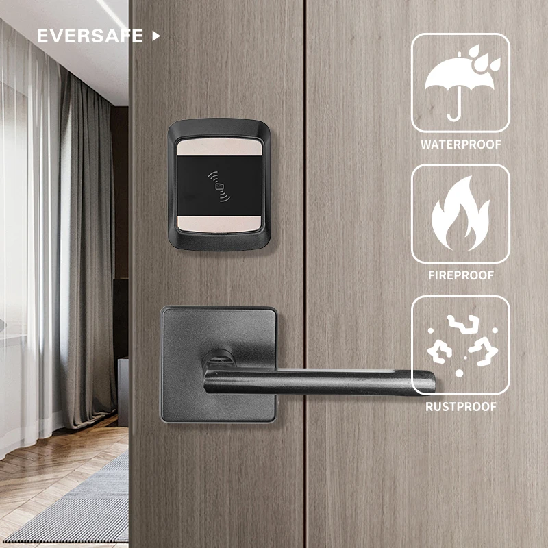 ホテル客室用スマートドア、RFIDホテルオープン自動システム、インテリジェント自動ロック