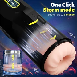 Silicone Beads Men's Masturbator Libido Enhancer Erotic Toys In Couple Penis Cup Vaginal For Men Lipstick Man Sex Tools Toys