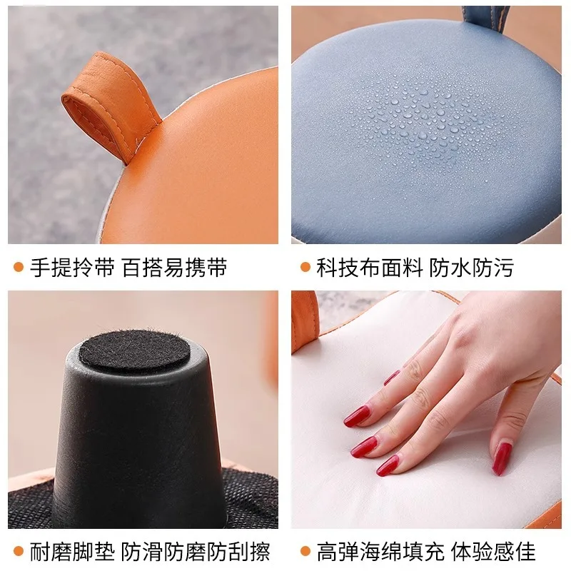 Technology cloth round stool coffee table stool door shoe changing stool