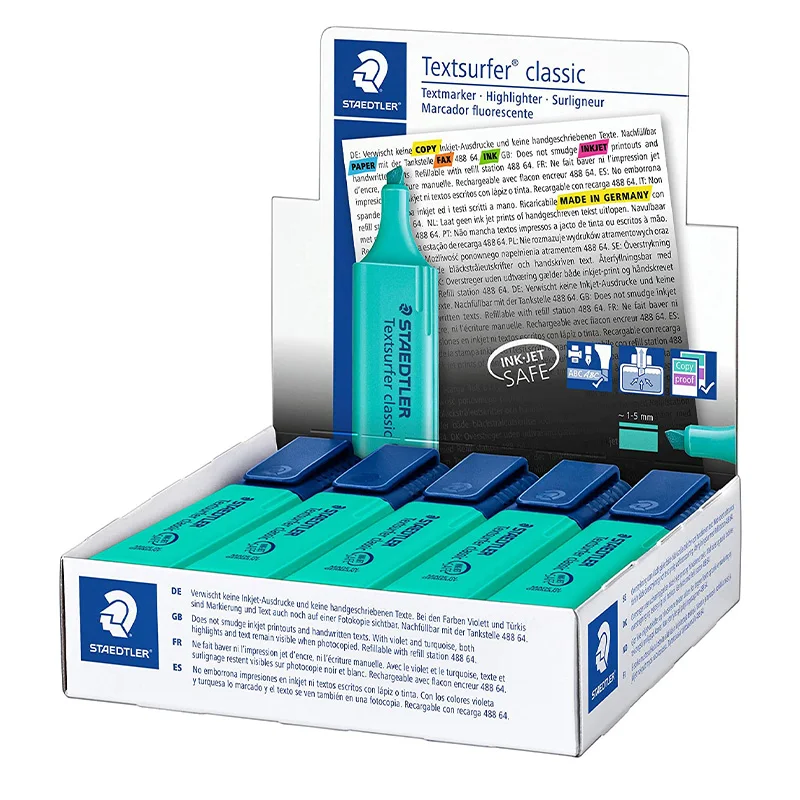 Germany Staedtler 364 Classic Learning Office Marker Fluorescent 8 Color Highlight Pen