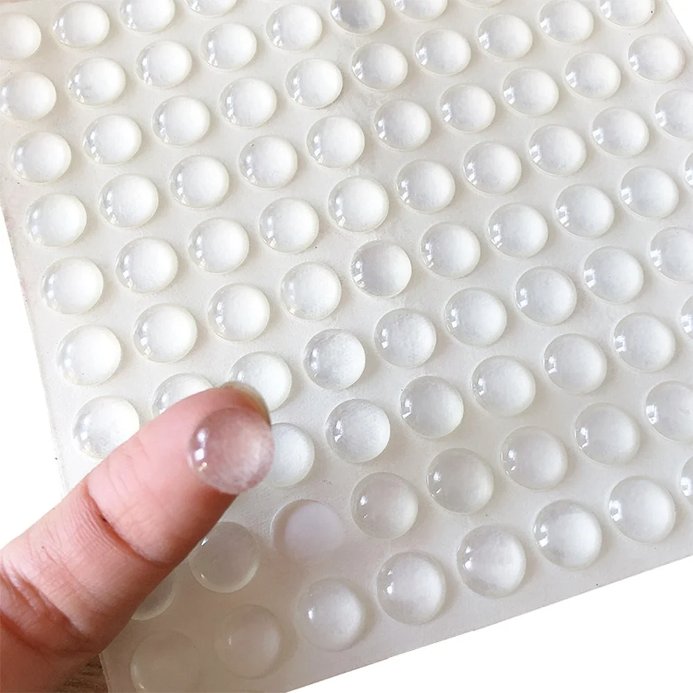 100pcs/sheet Self-Adhesive Door Stoppers, Bumpers to Reduce Noise, Cushioning for Furniture Hardware