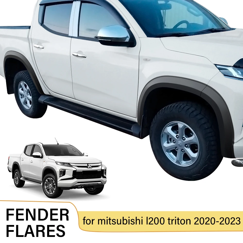 Fender Flares Set Wide Body Wheel Arch Protector For Mitsubishi Triton 2019 2020 2021 2022 2023 4X4 Car Styling Part 6PCS/SET