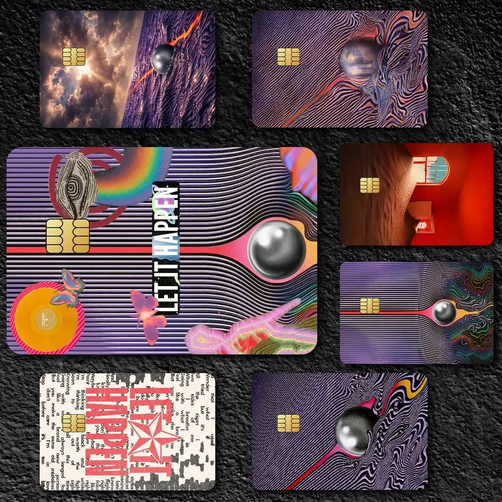 Band T-Tame Impala Credit Card Skin Stickers for Bank Card Bus Metro Card Sticker Waterproof Gift