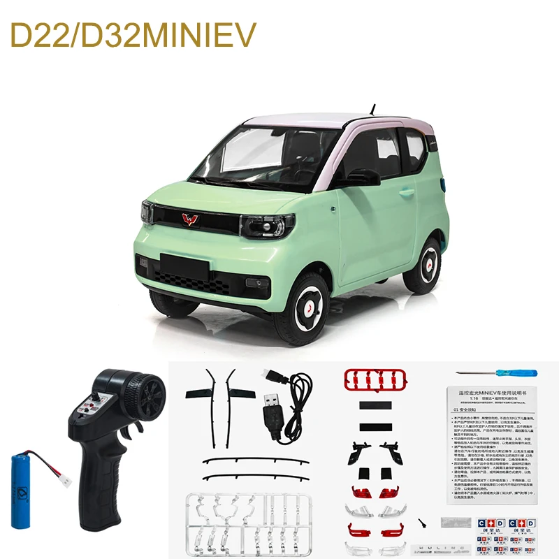 D22 D32MINIEV RC Car 2.4G 1/16 Scale RTR Full Proportion Drive Remote Control Off Road Truck Play Toys Vehicle For Children