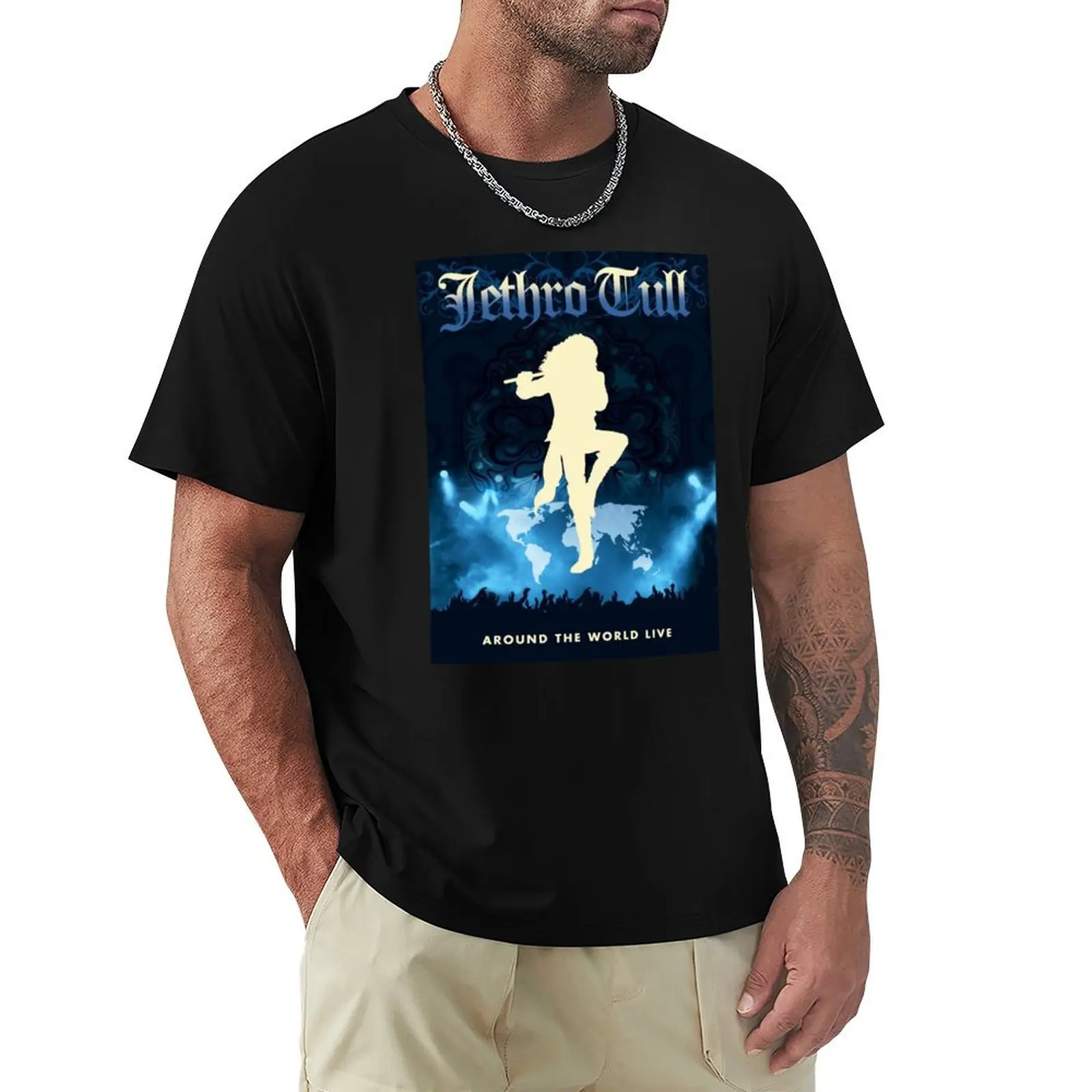 Jethro Tull Around The World T-Shirt quick drying cute tops mens t shirts casual stylish