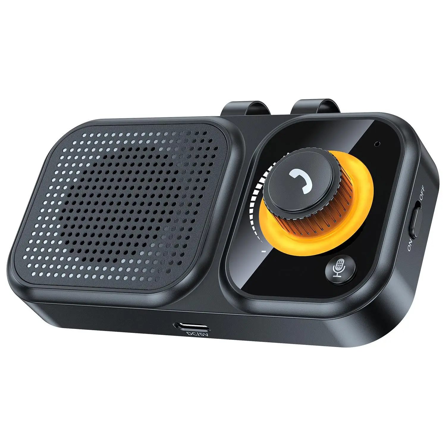 Sun Visor-Style Bluetooth Car Speaker For Hands-Free Calling And Navigation(Black)