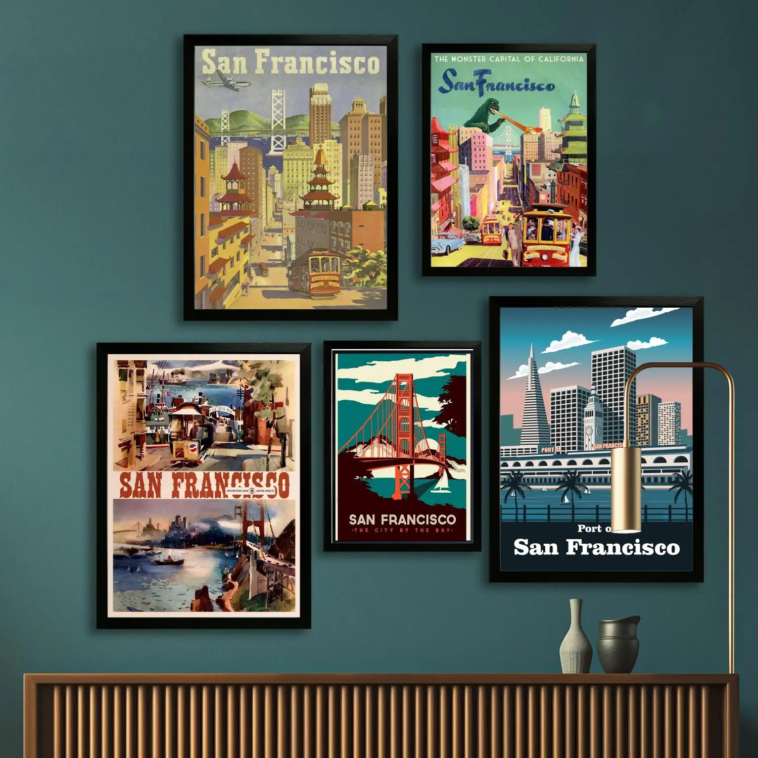 

San francisco холст художественный постер, настенная живопись печать, современные семейные постеры для декора спальни, декоративная живопись