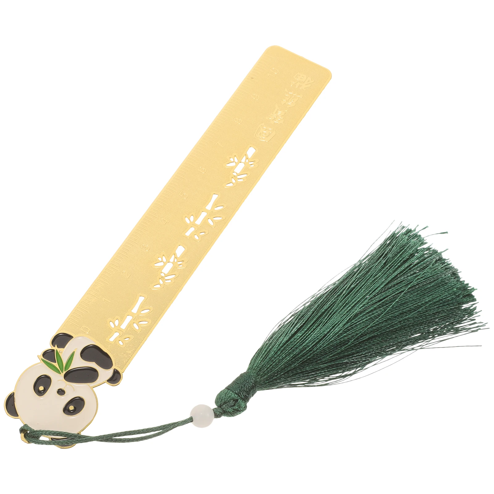 Brass Ruler Bookmark Chinese Style Copper Teacher Gift Book Marker Page Markers Metal Health Monitoring Accessories Lightweight