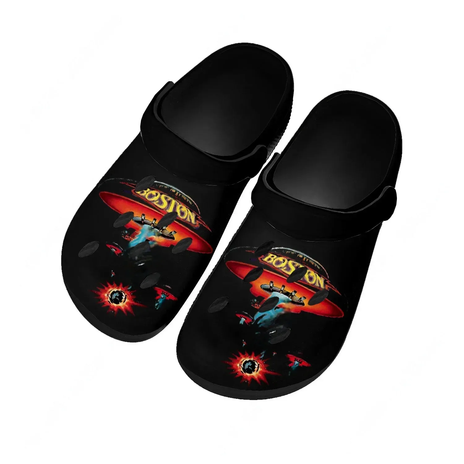 Boston Band Water Shoes Men Women Teenager Non-slip Fashion Home Garden Clogs Custom Sandals Beach Breathable Hole Slippers