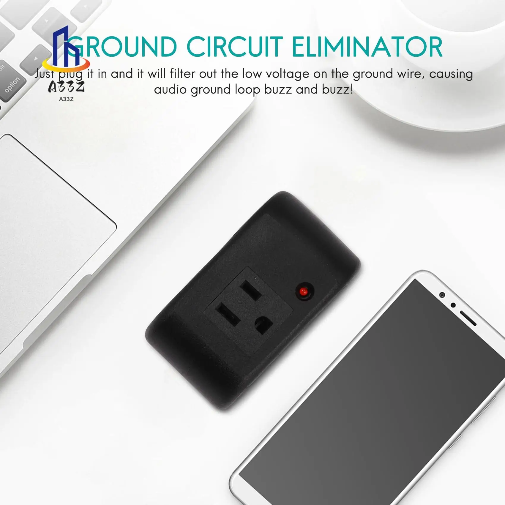 

A33Z-Lynepauaio Ac Ground Circuit Buzz Eliminatorbuzz Eliminator Элиминатор заземляющего контура для устранения звука Buzz No-Hum Ac Hum