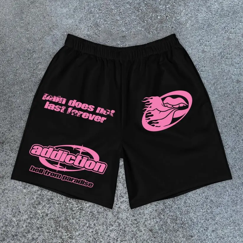 

Мужские и женские шорты с принтом в стиле хип-хоп, новые летние дышащие и удобные шорты из чистого хлопка