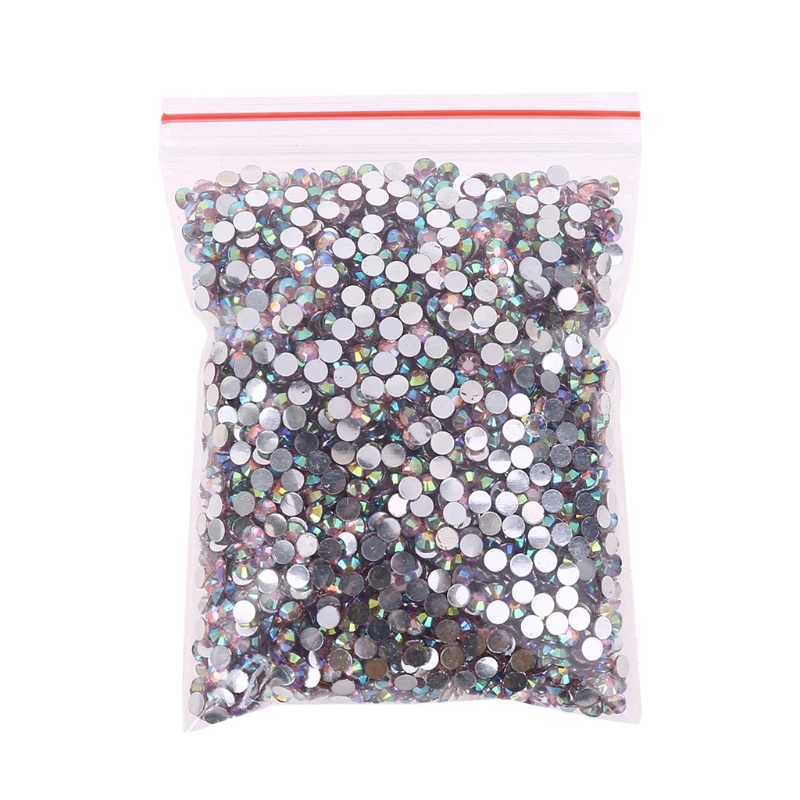 5000pcs Pink Flat Back Round Crystal Rhinestones for DIY Art