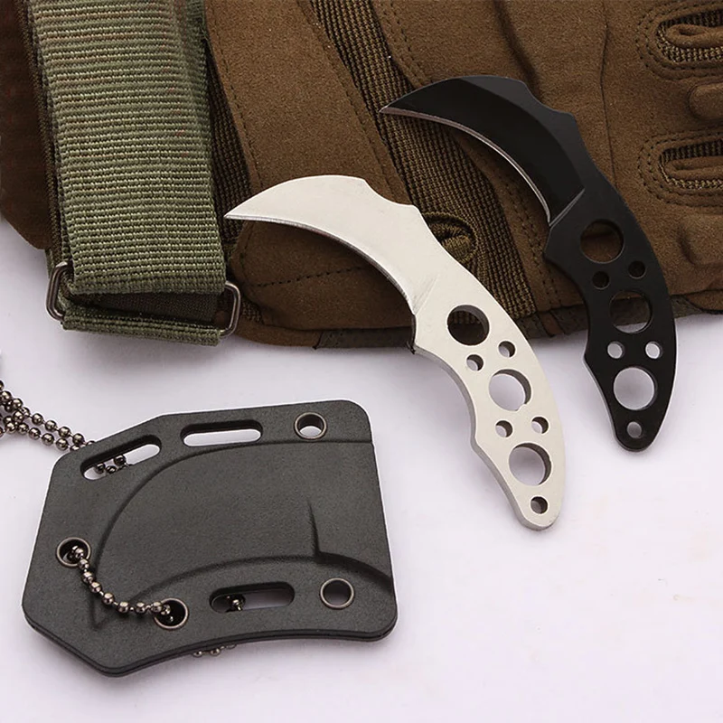 Kitchen tools New mini necklace knife Free shipping outdoor survival knife stainless steel portable self defense fruit knife