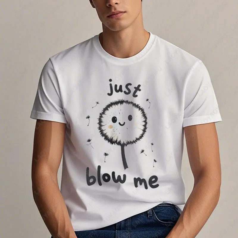 

Рубашка Blow Me с одуванчиком, забавные хлопковые футболки унисекс, наступательная шутка, необычная грубая футболка с рисунком, футболки для взрослых в стиле юмор
