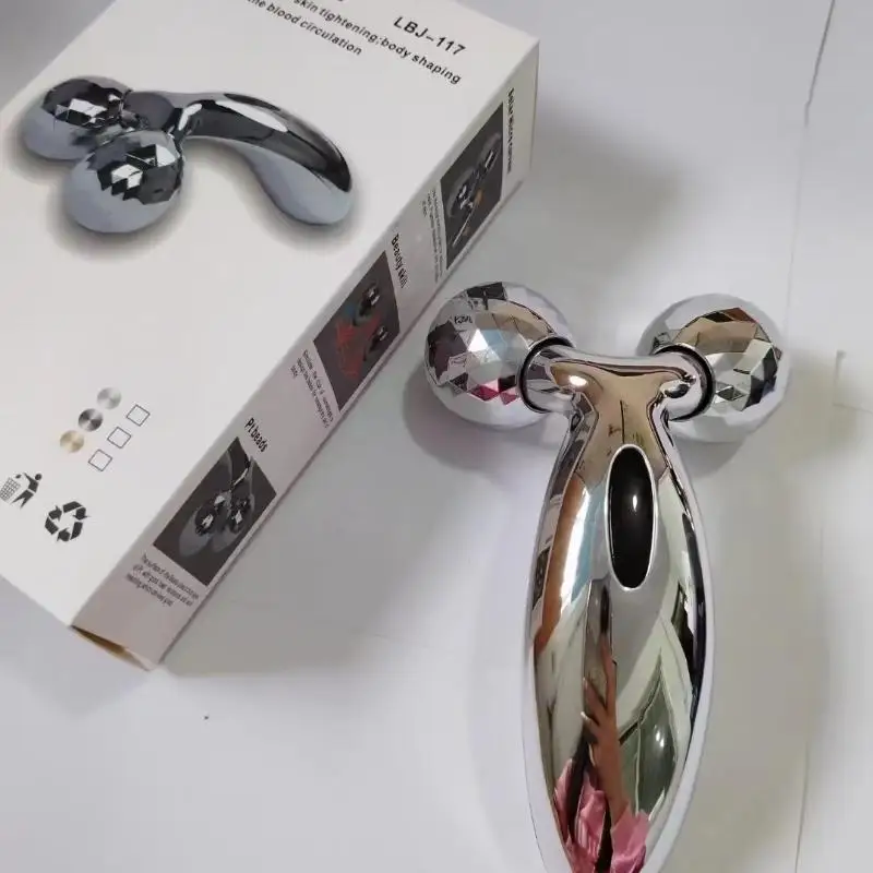 New Sale.3D Dual Roller Massager With Face Lifting Skin Tightening For Home Skincare Daily Use Travel Beauty Routine view 4