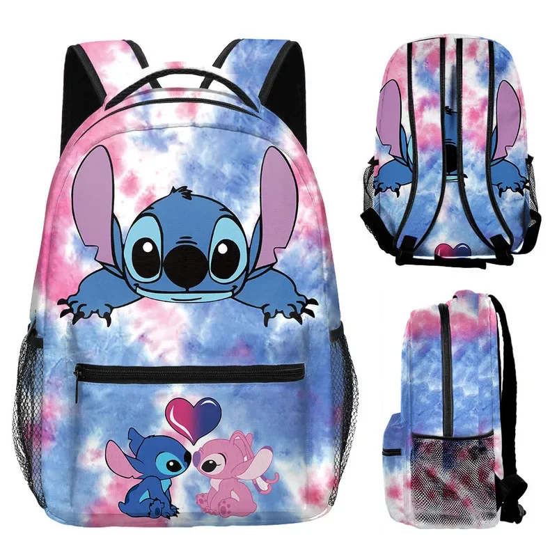 Disney-mochilas Lilo & Stitch para adolescentes, niñas, niños, estudiantes, bolso escolar, mochila de hombro impresa, bolsas para portátil de viaje,