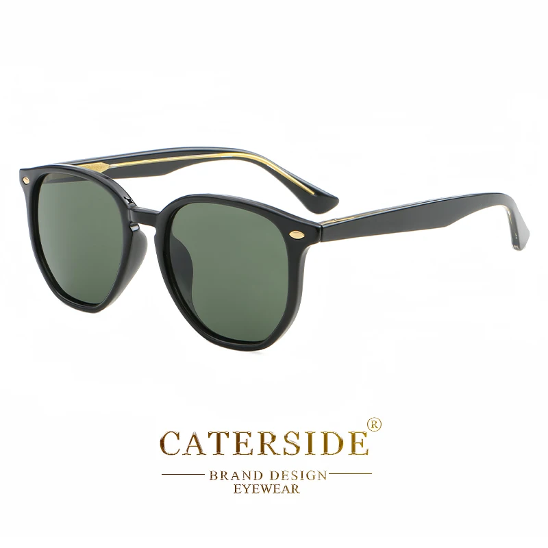 Caterside Retro polygonale Sonnenbrille Herren Punk Modemarke entworfen gute Qualität Frauen Sonnenbrille Reises port Party UV400 – Detail 7