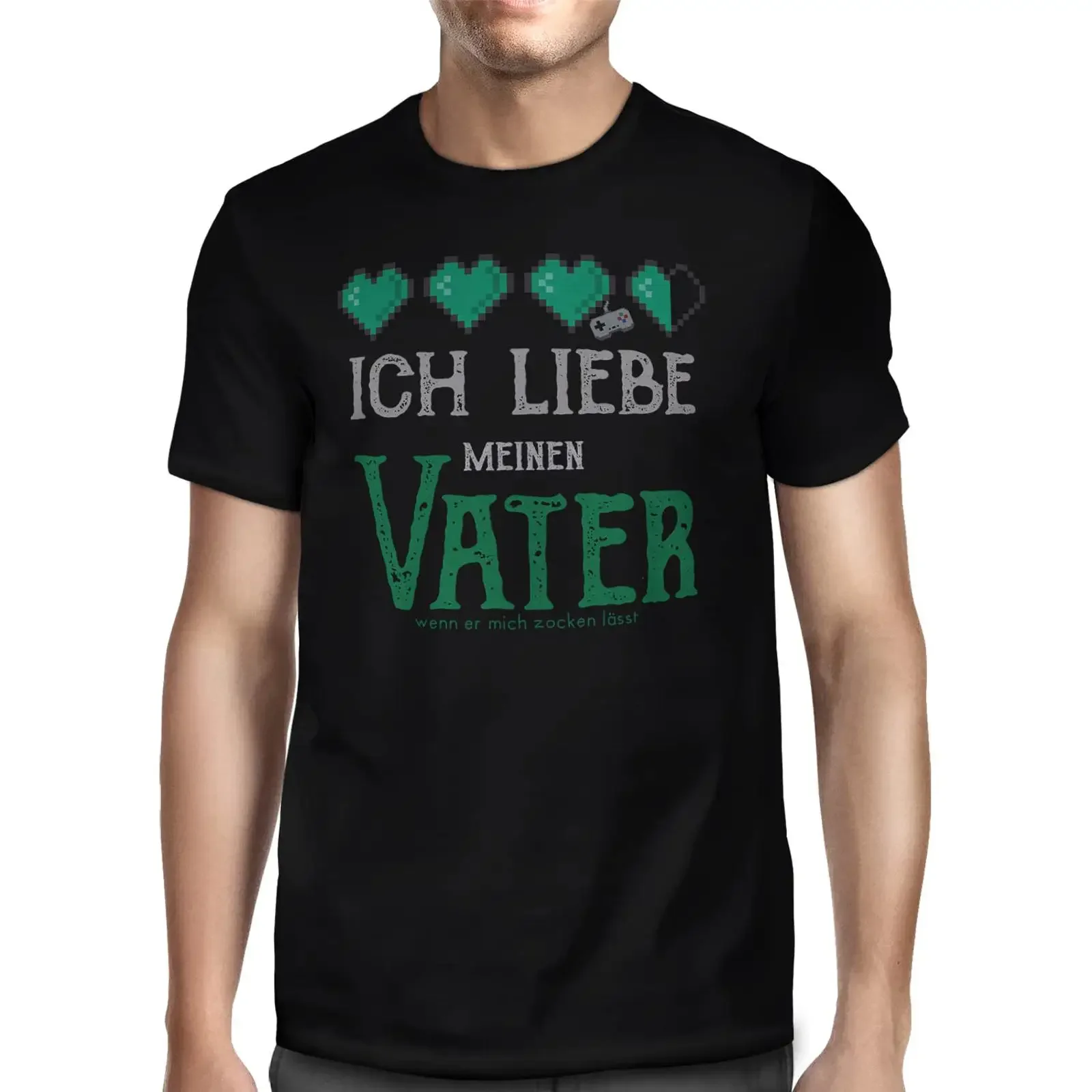 Fashionalarm Men's T Shirt with Funny Saying and Motif as a Idea for Son Kind er Söhne Gamer vintage Washed Soft homme Casual