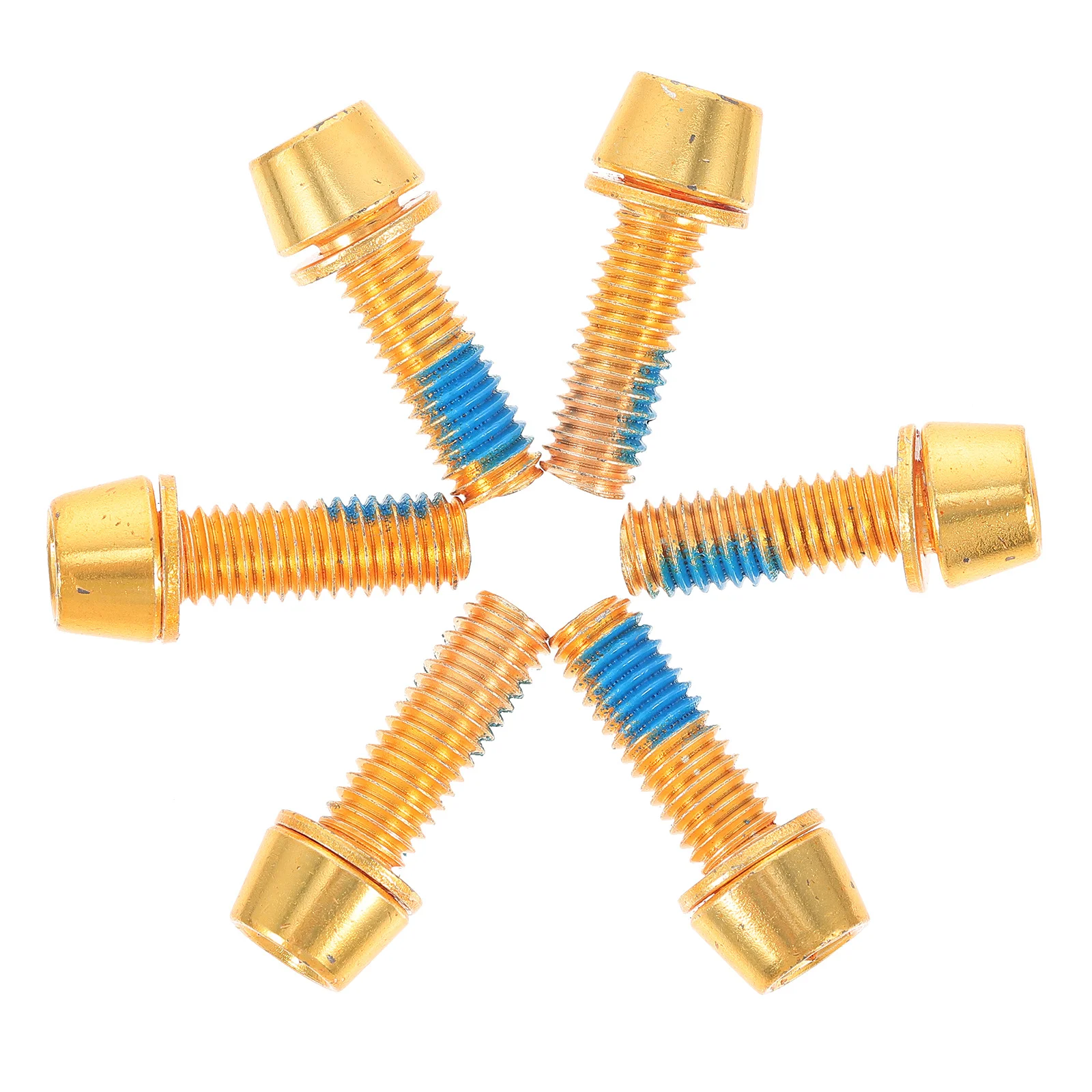 

6Pcs Premium Titanium Alloy Screws Strong Rotor Bolts Fine Workmanship Bright Finish for Bike Disc Brake Replacements Cycling