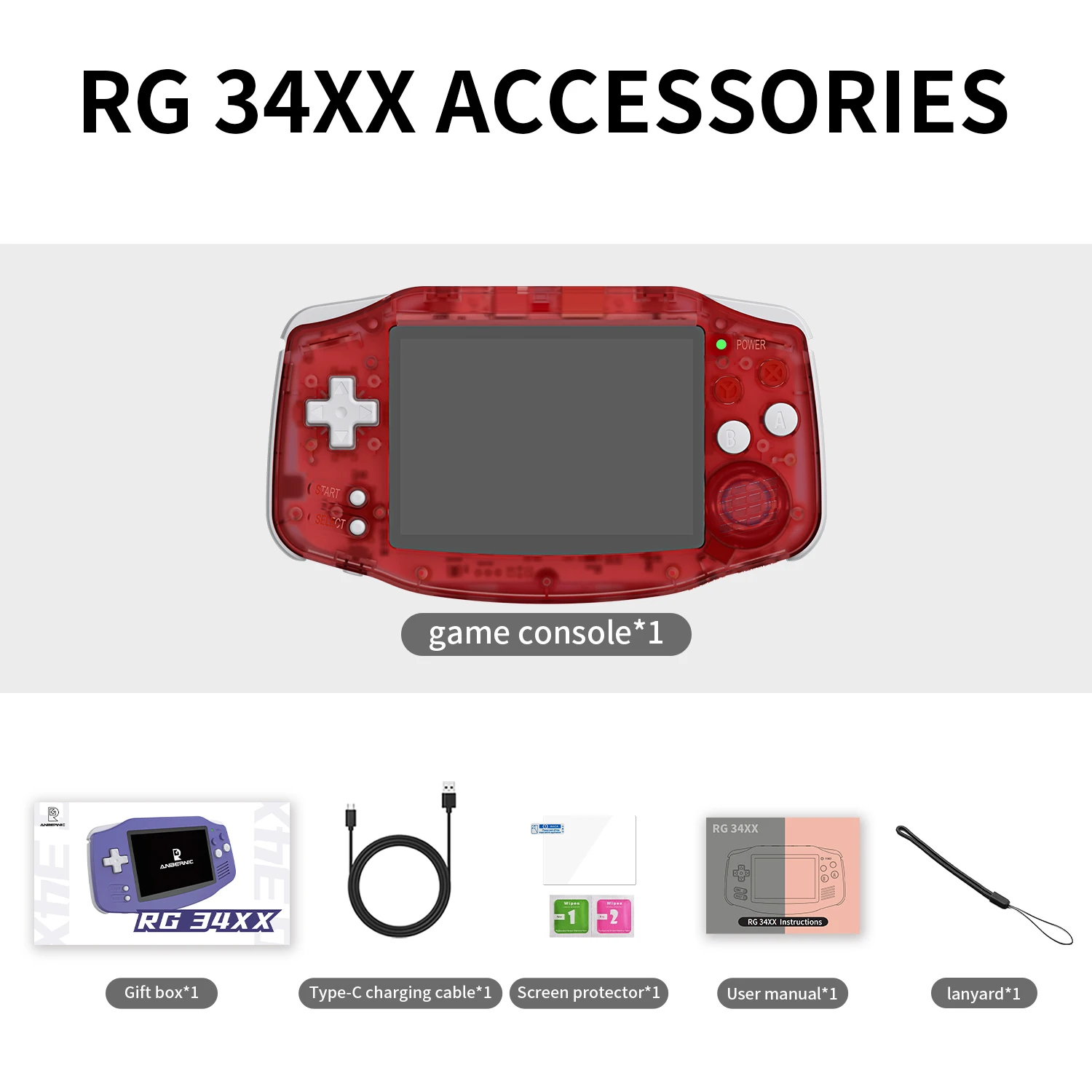 Anbernic RG34XX Retro draagbare gameconsoles RG 34XX Klassieke retro gamingspeler Linux 64-bit 3500mAh batterij WiFi Bluetooth HD