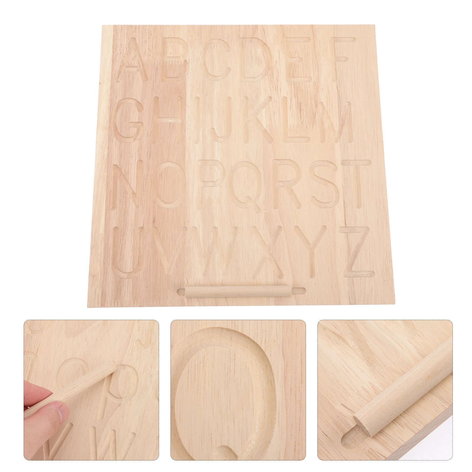 Planche de calligraphie en bois, lettres de traçage de l'alphabet, exercice d'entraînement, outils d'écriture pour tout-petits, jouets de dessin, école à domicile
