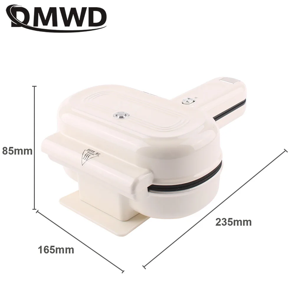 DMWD 양면 프레스 샌드위치 기계, 프라이팬 베이킹 팬, 미니 치즈 그릴 아침 식사 메이커, 빵 핫도그 토스터기 전기 오븐