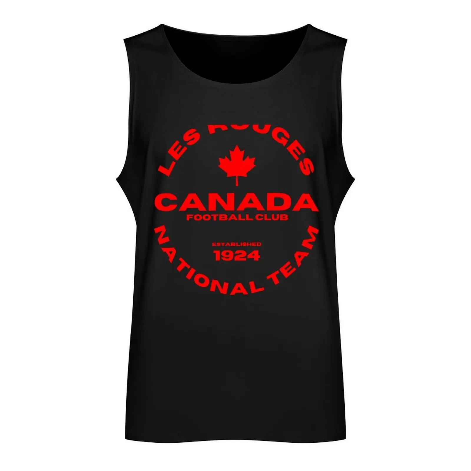 Les Rouges-Team Canada-Canada Soccer Team-Canada Soccer 2022-CANMNT-CANWNT Tank Top t-shirt gym man Men's gym articles