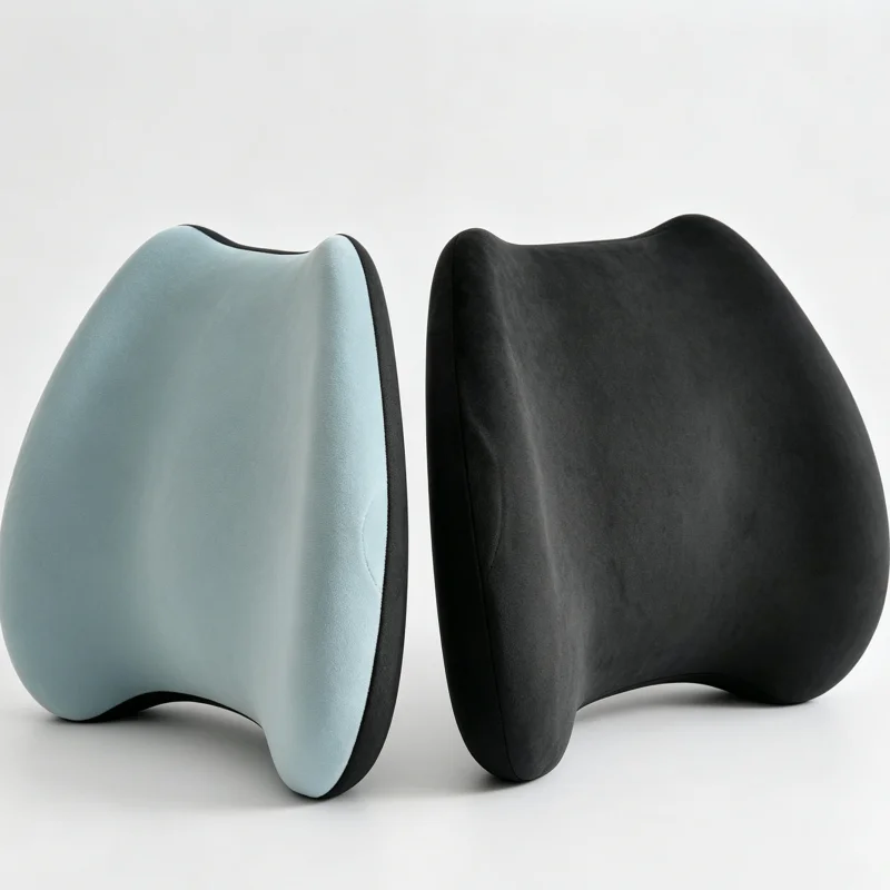 Ergonomic Lumbar Support Cushion Soft Comfortable Memory Cotton Waist Pillow Practical Back Support Pad image 5