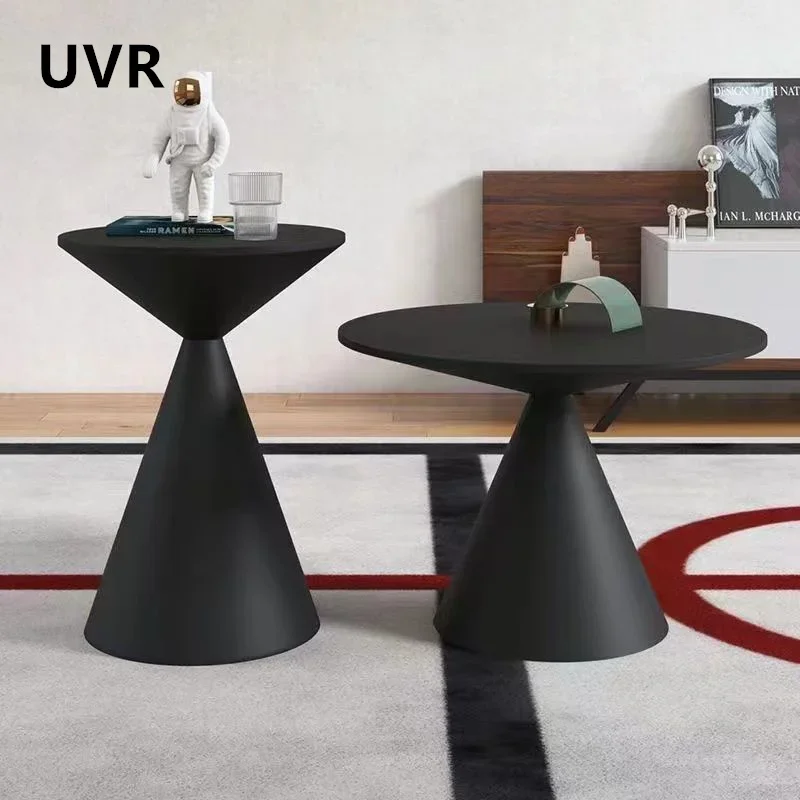 UVR Round Coffee Table Household Living Room Sofa Side Corner Table Bedroom Bedside Table Hotel Small Side Table Coffee Table