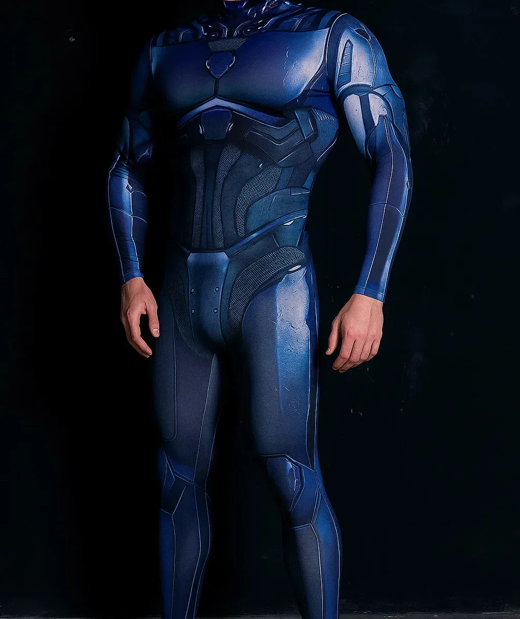 Herren Halloween Cyberpunk Jumpsuit 3D Digitaldruck Roboter Zentai Erwachsenen Cosplay Catsuit Bodysuit Karneval Rennrad Kostüm – Detail 14