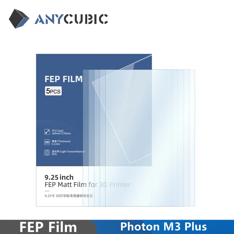 ANYCUBIC-película FEP Original para impresora 3D Photon M3 Plus, piezas de impresión, accesorios, 260x175mm