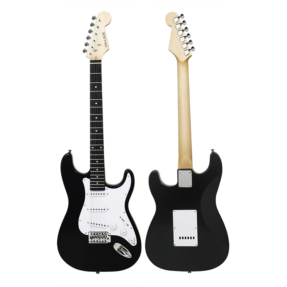 HK·LADE 39 Inch 6 Strings Electric Guitar 22 Frets Maple Body Rosewood Fingerboard Electric Guitarra With Bag Amp Strap Tuner